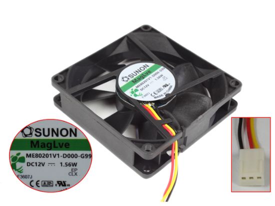 Picture of SUNON ME80201V1-D000-G99 Server-Square Fan ME80201V1-D000-G99