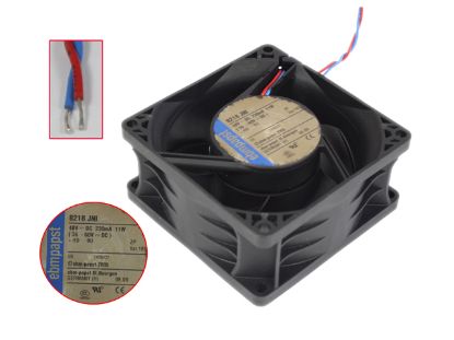 Picture of ebm-papst 8218 JNI Server - Square Fan sq80x80x38mm, 2-wire, 48V 11W