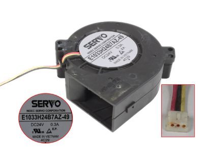 Picture of Japan Servo E1033H24B7AZ-49 Server - Blower Fan bw97x97x33, 3w, DC 24V 0.3A