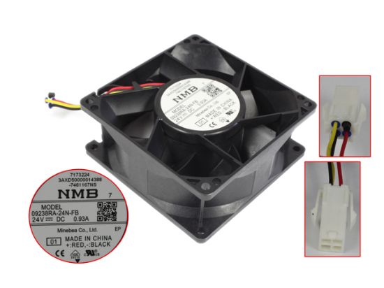 Picture of NMB-MAT / Minebea 09238RA-24N-FB Server-Square Fan 09238RA-24N-FB, 01