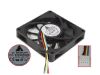 Picture of Delta Electronics EFC0812DB Server - Square Fan -F00, sq80x80x15mm, DC 12V 0.50A, 4-wire