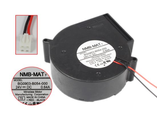 Picture of NMB-MAT / Minebea BG0903-B054-000 Server - Blower Fan T0, BF97x97x33, w2, 24V 0.64A