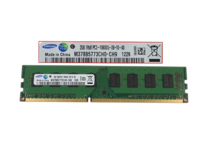 Picture of Samsung M378B5773CH0-CH9 Desktop DDR3-1333 2GB, DDR3-1333, PC3-10600, M378B5773CH0-CH9