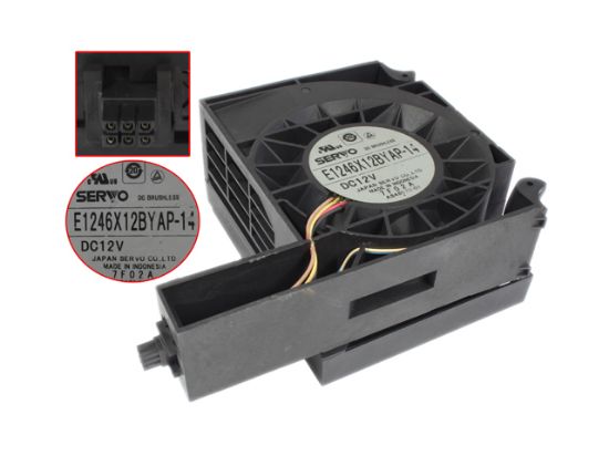 Picture of Japan Servo CNDC12Z7P-033 Server - Blower Fan w40x4x6, 12V 2.1A