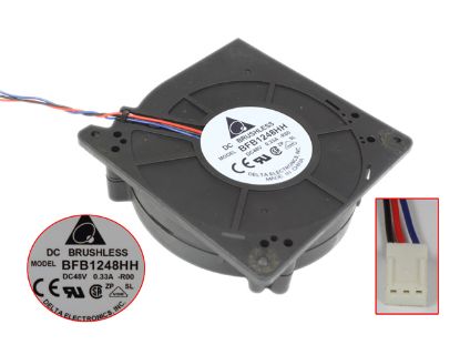 Picture of Delta Electronics BFB1248HH Server - Blower Fan -R00, bw120x120x32, 3-wire, 48V 0.33A