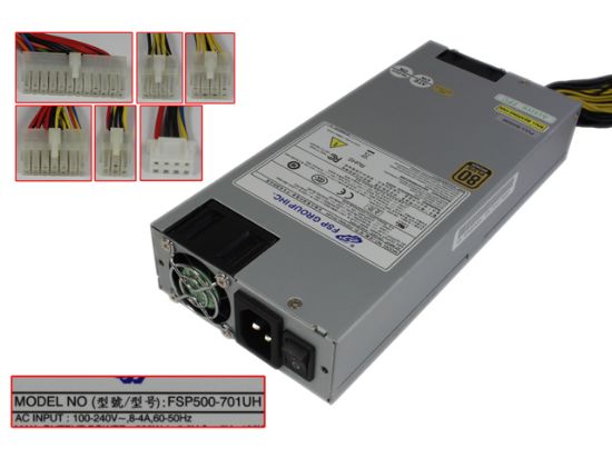 Picture of FSP Group Inc FSP500-701UH Server - Power Supply 500W, 1U, FSP500-701UH