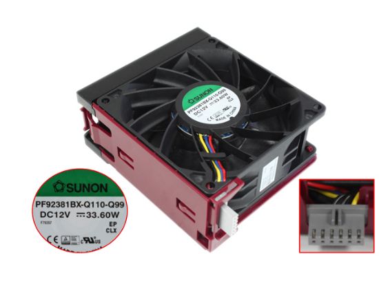 Picture of SUNON PF92381BX-Q010-Q99 Server-Square Fan PF92381BX-Q110-Q99