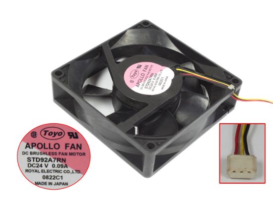 Picture of APOLLO USPS STD92A7RN Server-Square Fan STD92A7RN