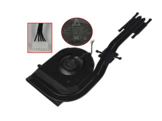 Picture of Lenovo ThinkPad T580 Cooling Fan 01ER495, ND75C17, 16E13, -17E38,  SH40Q13115E1DW