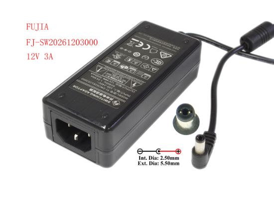 Picture of FUJIA FJ-SW20261203000 AC Adapter 5V-12V FJ-SW20261203000