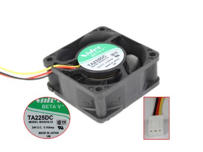 Picture of Nidec M33516-33 Server - Square Fan sq60x60x25mm, 3-wire, DC 24V 0.18A,