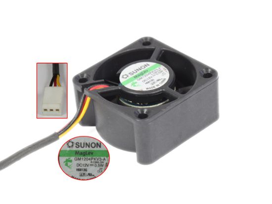 Picture of SUNON GM1204PKV3-A Server - Square Fan R.C893.GN, SF40x40x20, w3, 12V 0.5W