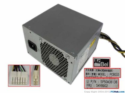 Picture of Lenovo ThinkCentre M82 Server-Power Supply PCB033, 54Y8902, SP50A36136