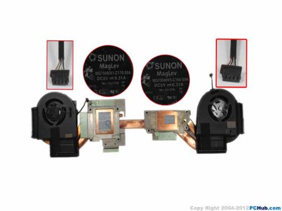 Picture of Dell Precision 15 7530 Cooling Fan 0PR6WV, AT26J006ZAL, NV-192, MG75090V1-C160-S9A, MG75090V1-C170-S9A