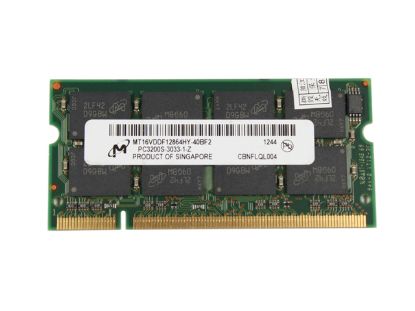 Picture of Micron MT16VDDF12864HY-40BF2 Laptop DDR-400 1GB, DDR-400, PC3200S , MT16VDDF12864HY-40BF2, Lap