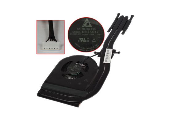 Picture of Lenovo ThinkPad T570 Cooling Fan  5V 0.50A Heatsink, ND75C17, -16E13, 01AY474 ND75C17