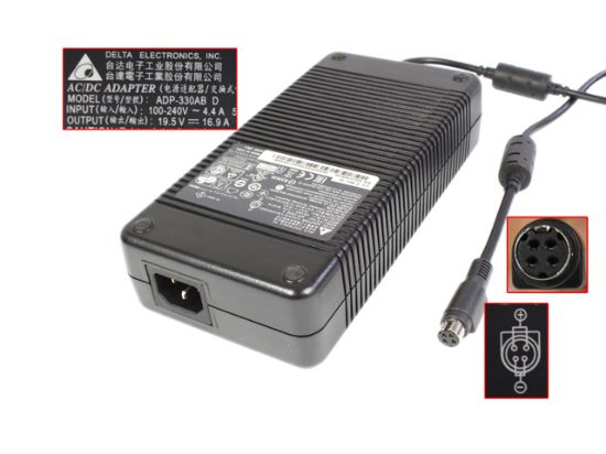 Picture of Delta Electronics ADP-330AB AC Adapter 13V-19V ADP-330AB D