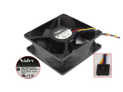 Picture of Nidec T92C12MS5A7-57A021 Server - Square Fan sq92x92x32mm, w100x4x5, DC 12V 0.65A,