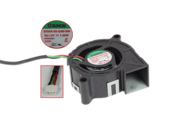 Picture of SUNON EF50201B2-Q000-G99 Server - Blower Fan BF50x50x20, w100x3x3, 12V 1.68W
