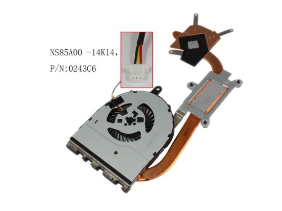 Picture of P/N:0243C6 243C6  AT1GG002DT0, 5V 0.50A, Cooling Heatsink Fan