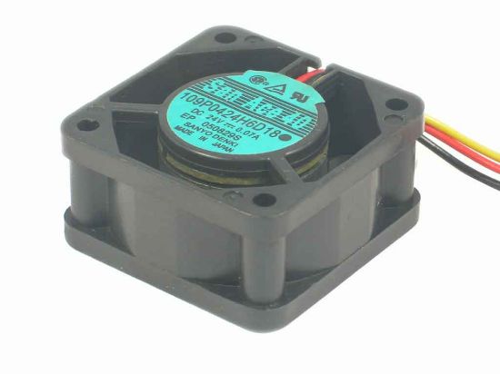 Picture of Sanyo Denki 109P0424H6D18  Server - Square Fan sq40x40x20, w35x3x3, 24V0.07A
