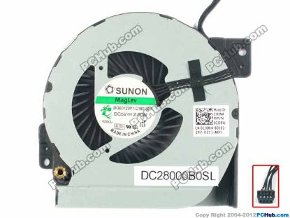 Picture of SUNON MG60120V1-C180-S9A Cooling Fan  5V 2.00W, Bare fan