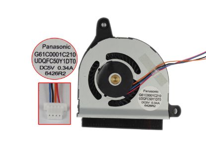 Picture of Panasonic UDQFC50Y1DT0 Cooling Fan  DC5V,Bare fan