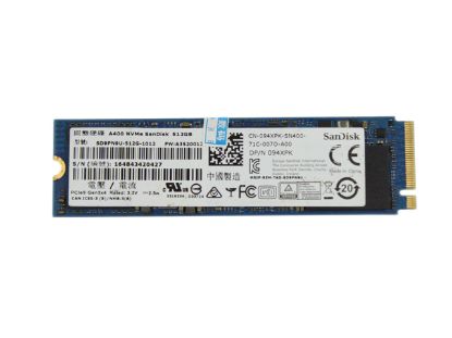 Picture of SanDisk A400 SSD M.2 NGFF 140GB - 512GB A400, SD9PN9U-512G-1012, 094XPK