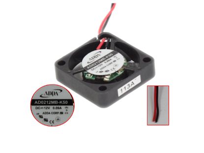 Picture of ADDA AD0212MB-K50 Server - Square Fan (S), sq25x25x7, 2-wire, 12V 0.09A