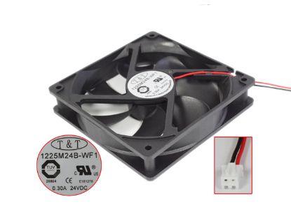 Picture of T&T 1225M24B-WF1 Server-Square Fan 1225M24B-WF1