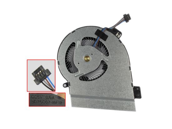 Picture of HP Pavilion 15-cs Series Cooling Fan L40619-001, ND75C07, -18E19, 47G7ETP002A