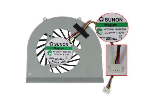 Picture of SUNON MF50060V1-B091-S99 Cooling Fan  DC 5V 1.30 Bare Fan
