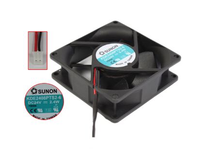 Picture of SUNON KDE2408PTS2-6 Server - Square Fan sq80x80x25, 2w, DC 24V 2.40W