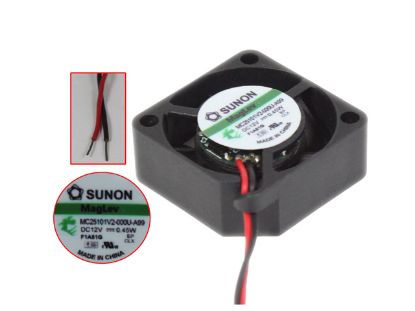 Picture of SUNON MC25101V2-000U-A99 Server - Square Fan sq25x25x10, 2w, DC 12V 0.45W
