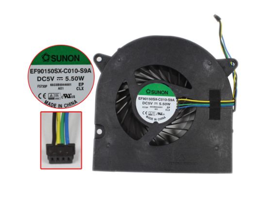 Picture of Lenovo A3300 Cooling Fan  00PC723, 5V 5.5W Bare, W30x4x4xP