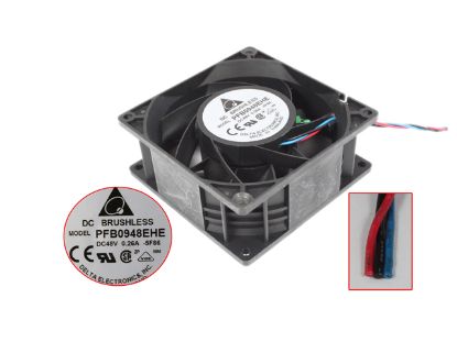 Picture of Delta Electronics PFB0948EHE Server - Square Fan 5F86, sq90x90x38mm, 3-wire, 48V 0.26A