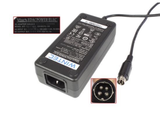 Picture of Edac Power EA10521C-120 AC Adapter 5V-12V EA10521C-120