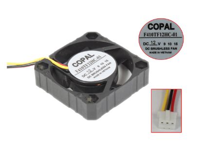 Picture of COPAL F410TF12HC-01 Server - Square Fan 12V, sq40x40x10mm, 3W