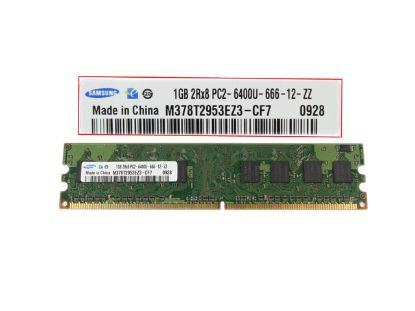 Picture of Samsung M378T2953EZ3-CF7 Desktop Below 1066MHz 1GB, DDR2 -800, PC2-6400, M378T2953EZ3-CF7