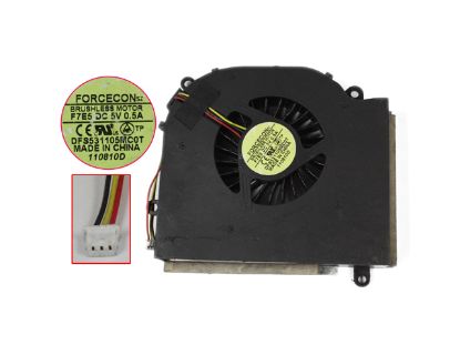 Picture of Forcecon DFS531105MC0T Cooling Fan  F7E5, 5V 0.50A, w20x3x3