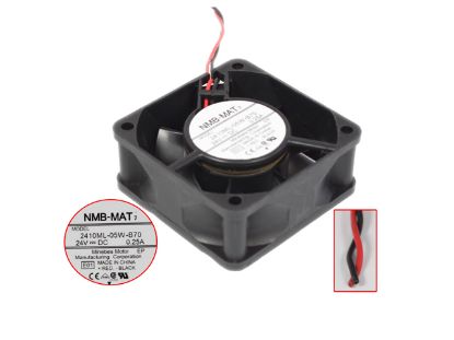 Picture of NMB-MAT / Minebea 2410ML-05W-B70 Server - Square Fan E01, sq60x60x25mm, 2-wire, DC 24V 0.25A