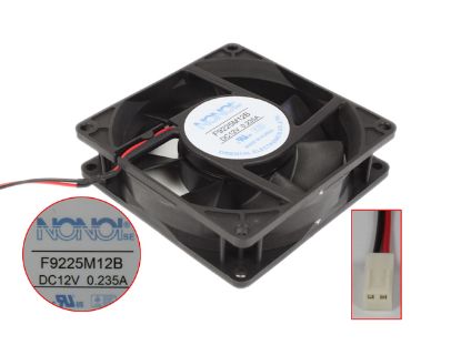 Picture of NONOISE F9225M12B Server-Square Fan F9225M12B