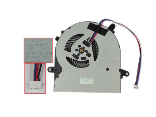 Picture of Delta Electronics KSB0705HC701 Cooling Fan  DC 5V 0.60A , 023.1000E.0001,  Bare Fan