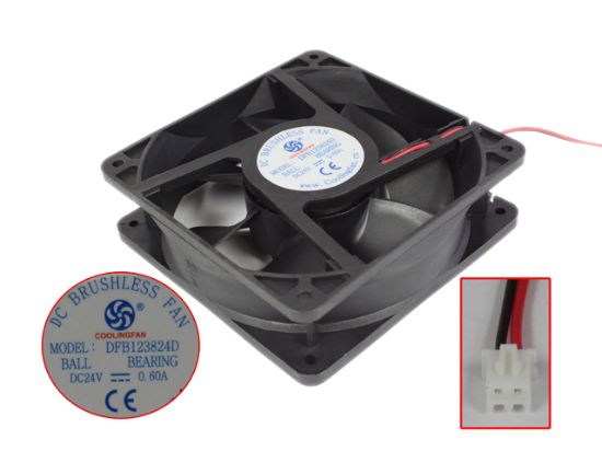 Picture of COOLINGFAN DFB123824D Server-Square Fan DFB123824D