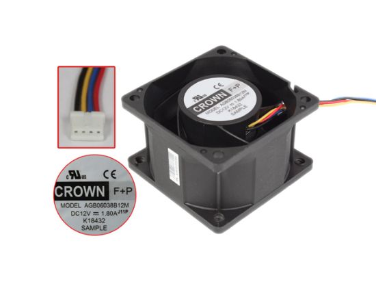 Picture of CROWN AGB06038B12M Server-Square Fan AGB06038B12M, J11P