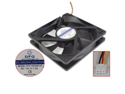 Picture of DFG / Dafdenge DFG12025B12D Server-Square Fan DFG12025B12D