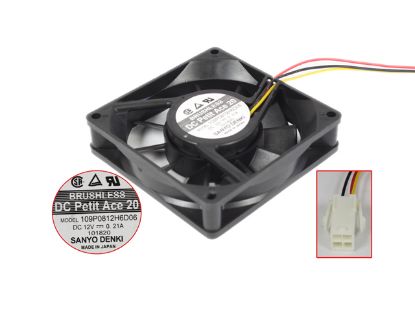 Picture of Sanyo Denki 109P0812H6D06 Server-Square Fan 109P0812H6D06