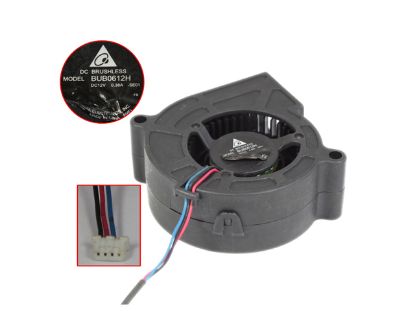 Picture of Delta Electronics BUB0612H Server - Blower Fan  SE01, w80x3x4, 12V 0.38A