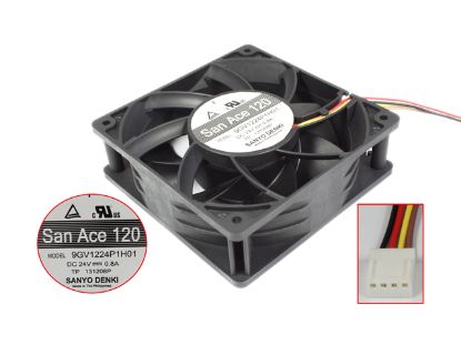 Picture of Sanyo Denki 9GV1224P1H01 Server-Square Fan 9GV1224P1H01