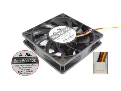 Picture of Sanyo Denki 9GV1212P4G03 Server-Square Fan 9GV1212P4G03